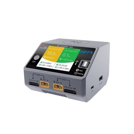 HOTA D6 Pro 325W 15A 1-6S Dual Channel AC/DC Smart Charger Wireless Charging
