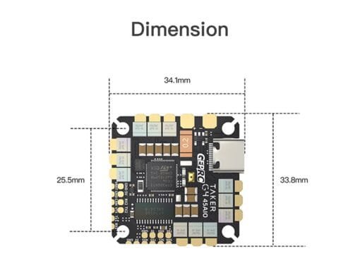 GEPRC TAKER G4 45A 8Bit AIO – vaizdas 8