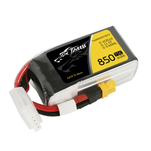 Akumuliatorius Tattu 850mAh 11.1V 75C 3S1P Lipo - XT30 – vaizdas 2