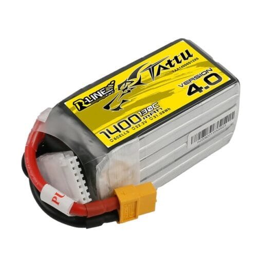 Baterija Tattu R-Line Version 4.0 1400mAh 6S 22.2V 130C – XT60 – vaizdas 2