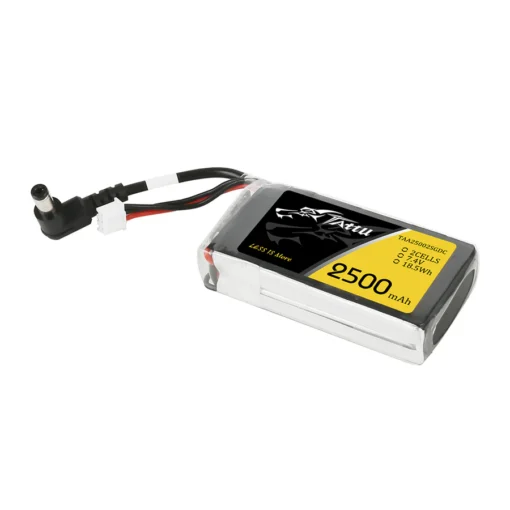 Akumuliatorius Tattu 2500mAh 7.4V 2S Lipo FPV akiniams - DC5.5mm - Image 2