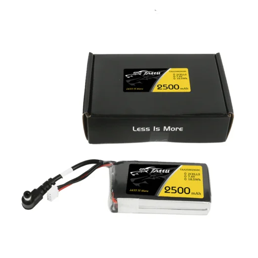 Akumuliatorius Tattu 2500mAh 7.4V 2S Lipo FPV akiniams - DC5.5mm - Image 5