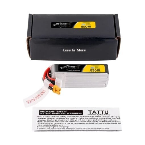 Akumuliatorius Tattu Lipo 850mAh 95C 4S1P 15.2V HV – XT30U - Image 5
