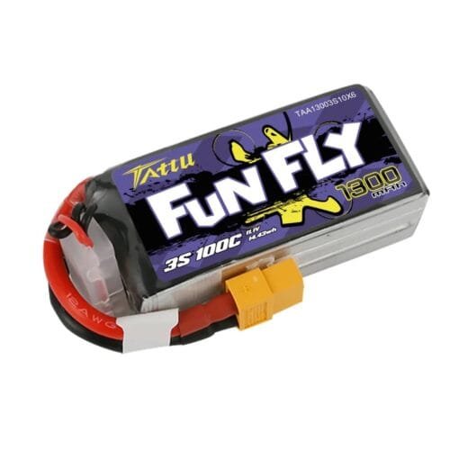 Akumuliatorius Tattu Funfly Series 1300mAh 11.1V 100C 3S1P –  XT60 - Image 2