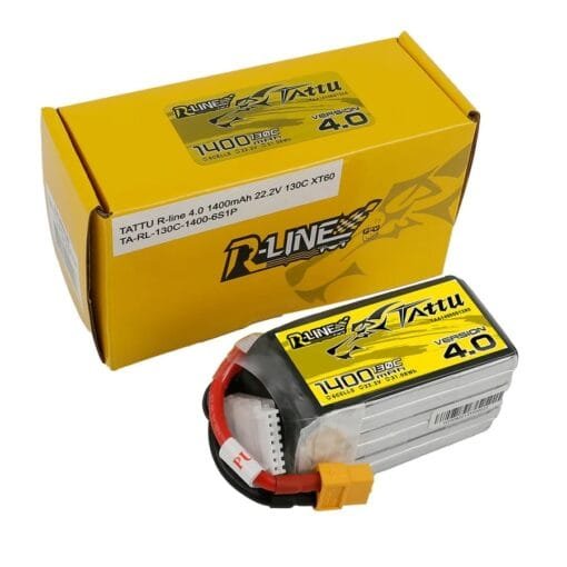 Baterija Tattu R-Line Version 4.0 1400mAh 6S 22.2V 130C – XT60 – vaizdas 4