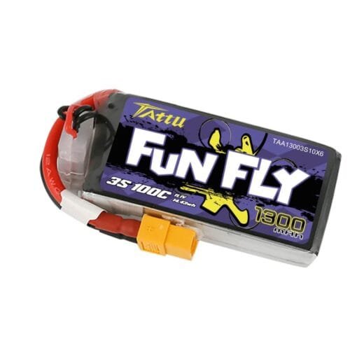 Akumuliatorius Tattu Funfly Series 1300mAh 11.1V 100C 3S1P –  XT60 - Image 3