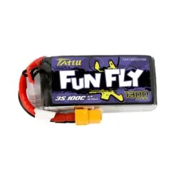 Akumuliatorius Tattu Funfly Series 1300mAh 11.1V 100C 3S1P –  XT60