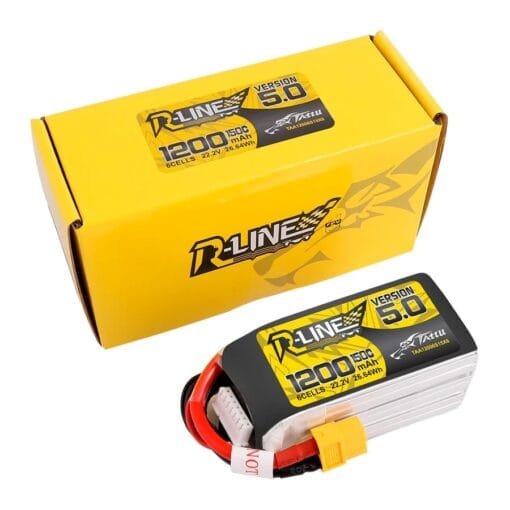 Baterija Tattu R-Line Version 5.0 1200mAh 22.2V 150C 6S – XT60 - Image 4