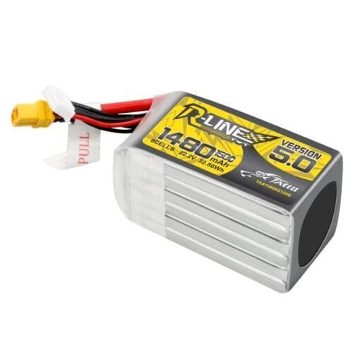 Baterija Tattu R-Line Version 5.0 1480mAh 22.2V 150C 6S – XT60 - Image 3