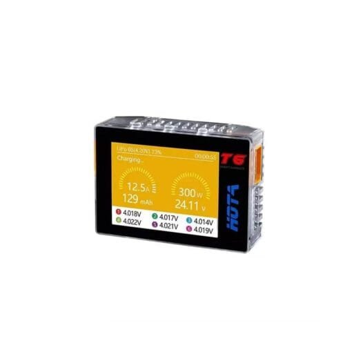 HOTA T6 300W PD 90W 15A 1-6S DC LiPo Battery Charger - XT60 – vaizdas 4