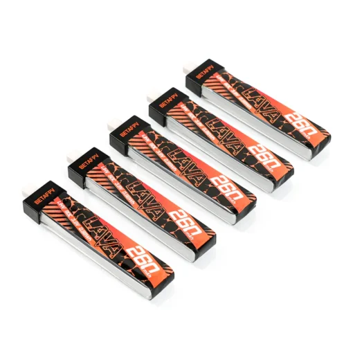 Akumuliatorius BETAFPV LAVA 1S 260mAh 80C – BT2.0 (5vnt) - Image 2