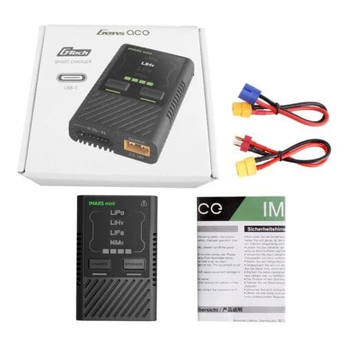 Gens ace iMars mini G-Tech USB-C 2-4S 60W RC Battery Charger – vaizdas 5
