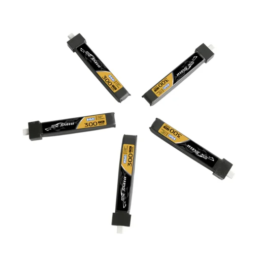 Akumuliatorius Tattu 1S 300mAh 3.8V 75C 1S Lipo - BT2.0 (5vnt) - Image 2