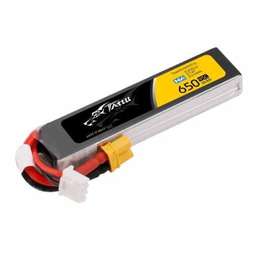 Akumuliatorius Tattu 650mAh 7.6V 2S 95C HV LiPo – XT30 - Image 3