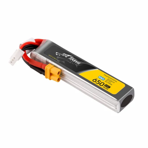 Akumuliatorius Tattu 650mAh 7.6V 2S 95C HV LiPo – XT30 - Image 4