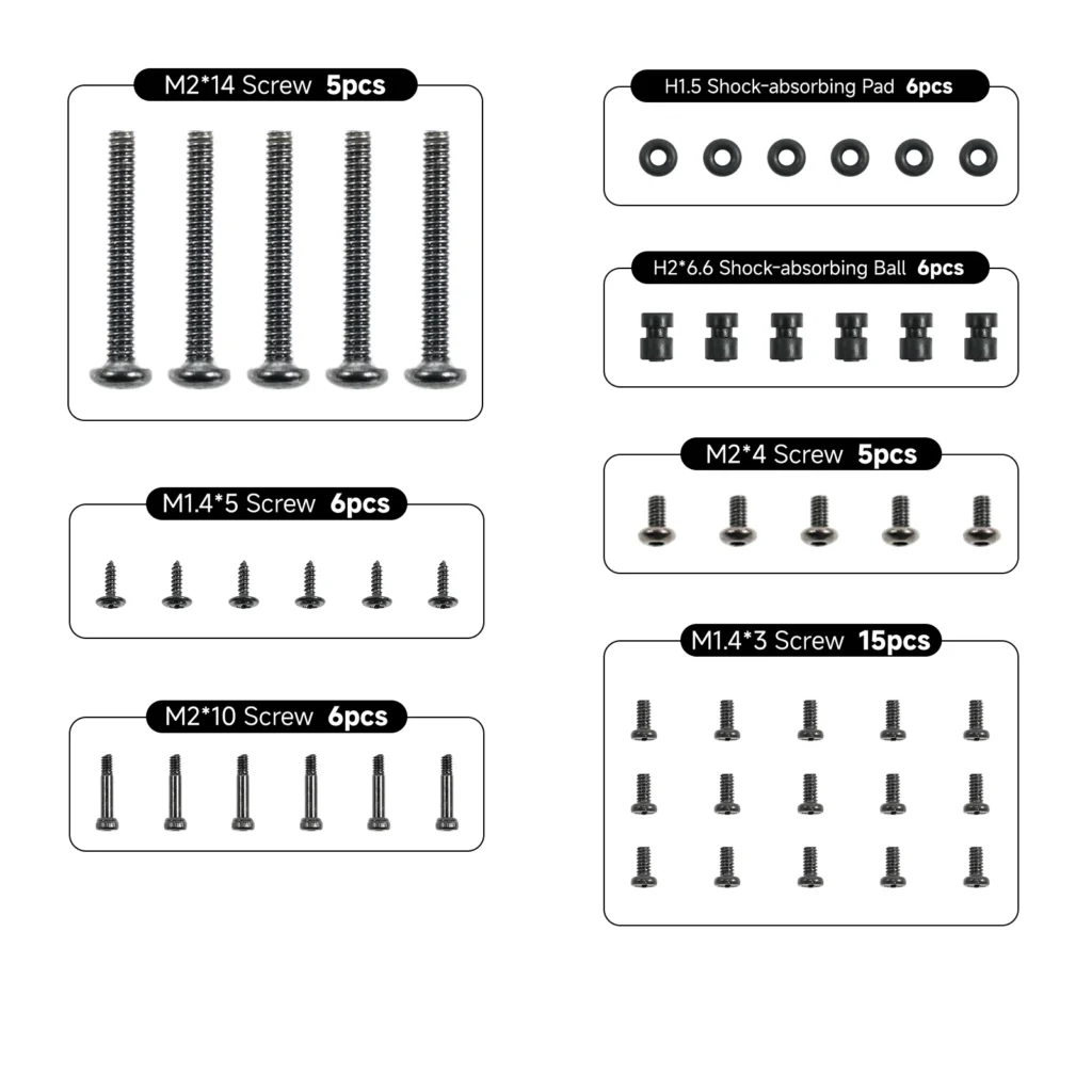 1dronas.lt: BETAFPV Pavo Femto varžtų rinkinys
