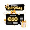 Dovanų kuponas 10 eurų vertės
