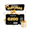Dovanų kuponas 200 eurų vertės