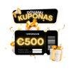 Dovanų kuponas 500 eurų vertės