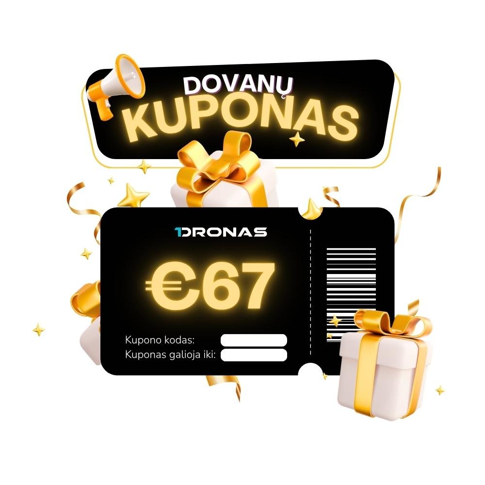 Dovanų kuponas 67 eurų vertės