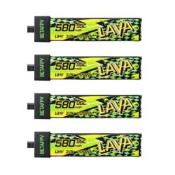 Akumuliatorius BETAFPV LAVA II 1S 580mAh 95C – BT2.0 (4vnt)