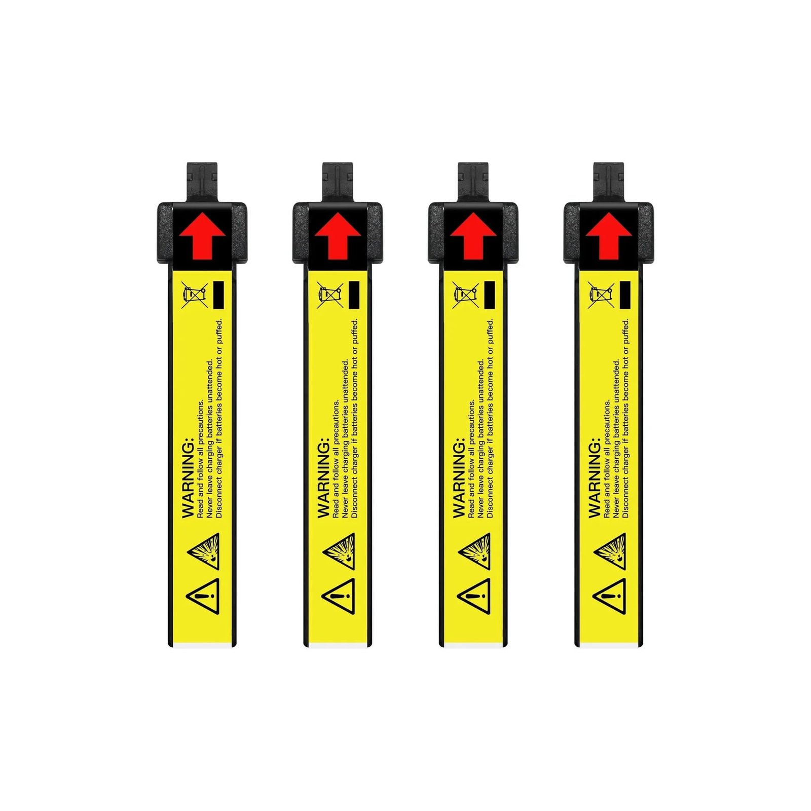Akumuliatorius NewBeeDrone Nitro Nectar 300mAh HV 1S 80C - NX69 (4vnt) - Image 2