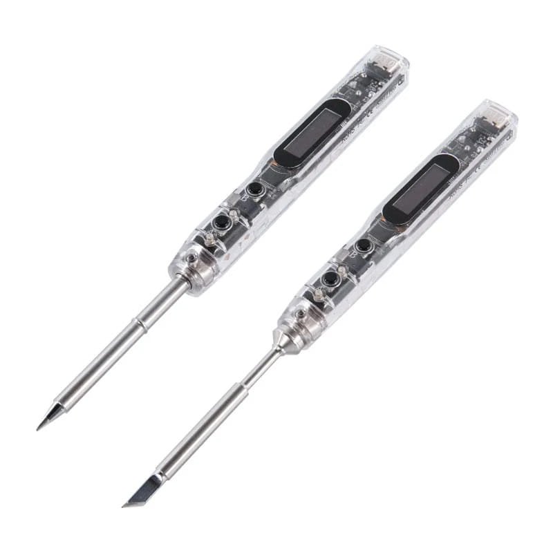 SEQURE SI012 Pro išmanusis OLED elektrinio lituoklio rinkinys su T12-B2 ir T12-BC2 antgaliais – vaizdas 2