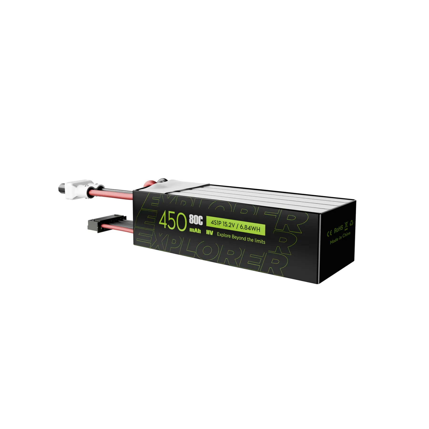 Akumuliatorius Flywoo Explorer 4S 450mAh LiHV 80C - XT30 (2vnt) – vaizdas 2