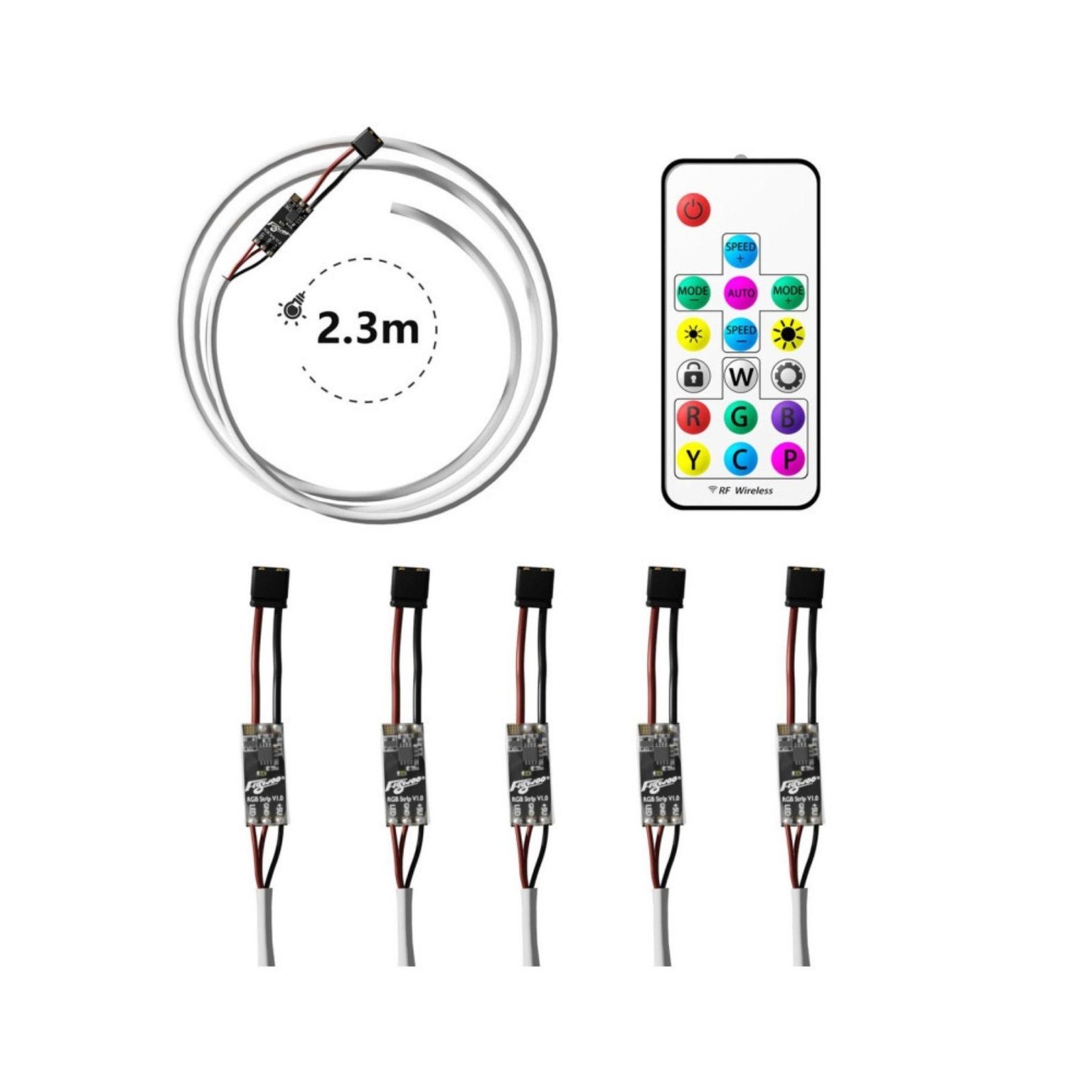 Flywoo RGB LED apšvietimo komplektas lenktynių vartams