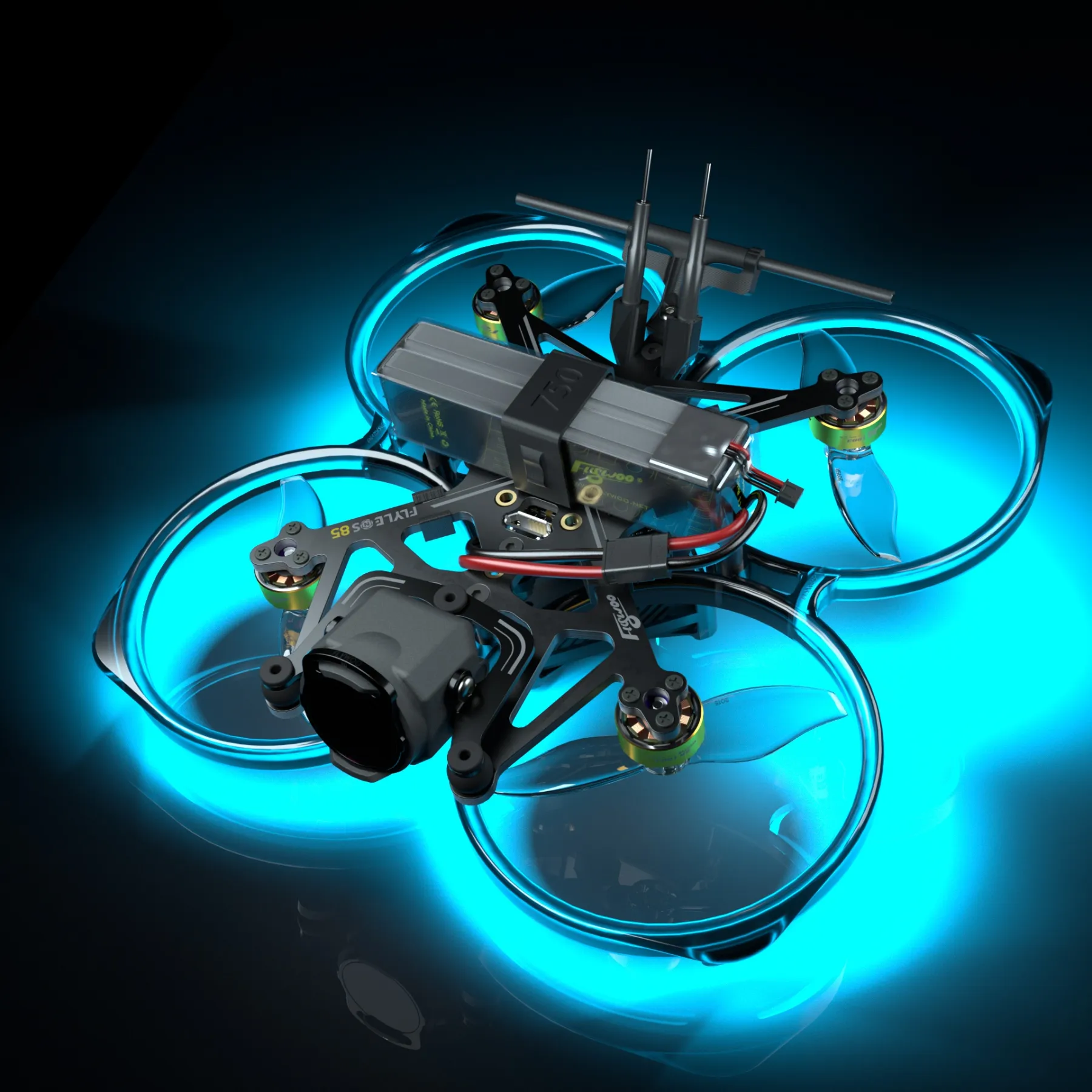 Flywoo Flylens 85 HD O4 PRO 2S LED V1.3 Whoop FPV Drone ELRS – vaizdas 3