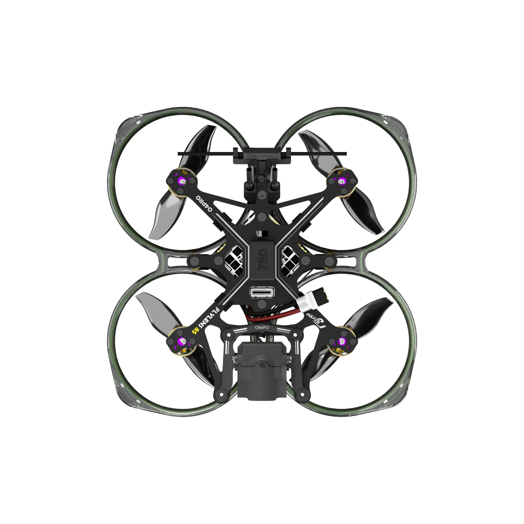 Flywoo Flylens 85 HD O4 PRO 2S LED V1.3 Whoop FPV Drone ELRS – vaizdas 5