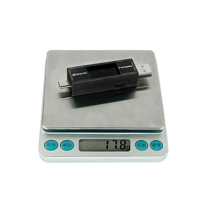 SEQURE TVA3006 High Precision Volt-Ammeter Power Meter Type-C – Paveikslėlis 7