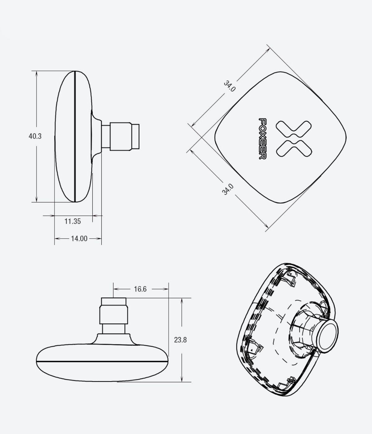 Foxeer Echo 2 5.8G 9dBi Patch RHCP antenna - Image 5