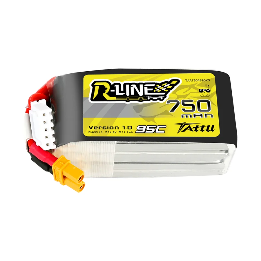 Akumuliatorius Tattu Lipo R-Line 750mAh 95C 4S1P 14.8V – XT30U