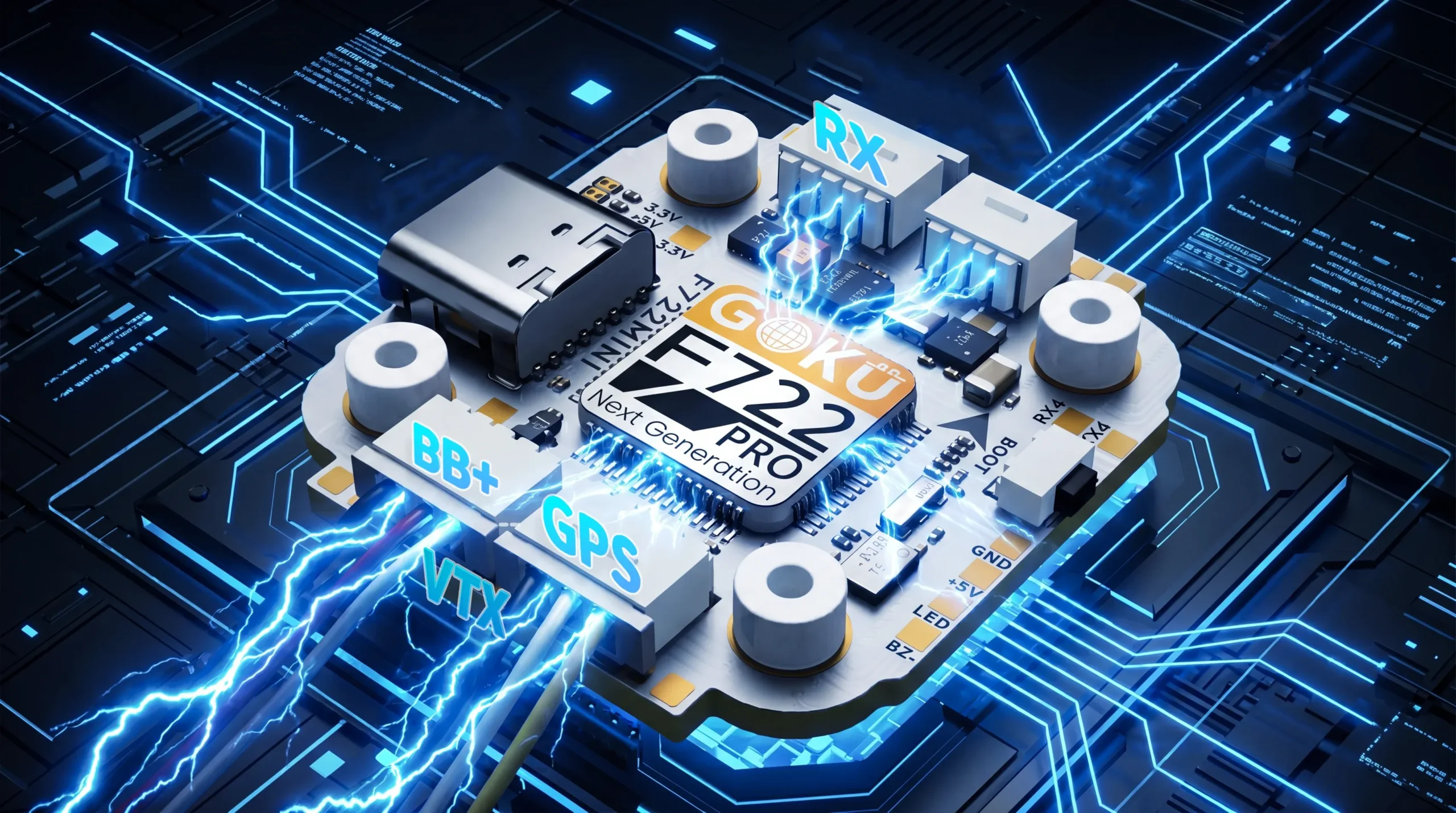 GOKU F722 Mini skrydžio valdiklis ir 45 A ESC